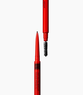 MAKE nano brow swatch on skin in Warm Brown showing even color