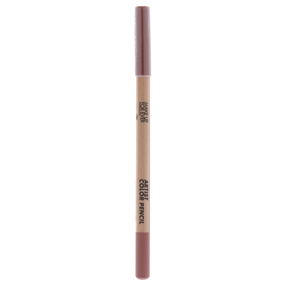 Make Up For Ever Artist Color Pencil front view showing compact walnut shade and packaging benefit