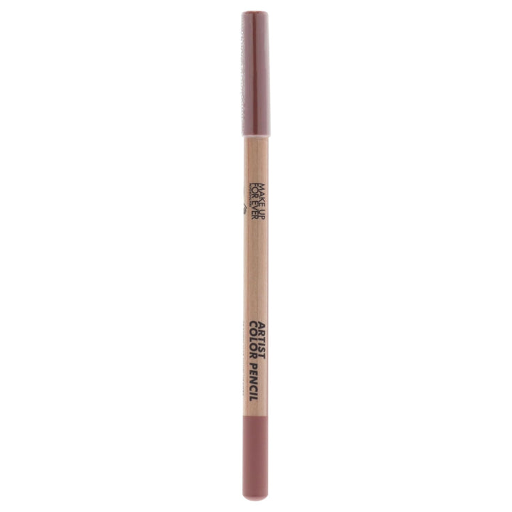 Make Up For Ever Artist Color Pencil front view showing compact walnut shade and packaging benefit