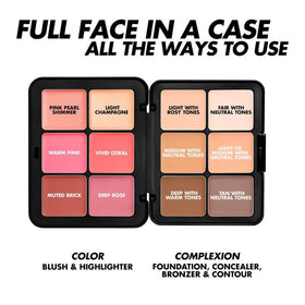 Make Up For Ever open palette with 12 cream shades, easy shade selection