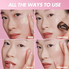 Make Up For Ever palette held in hand, compact size for travel kits