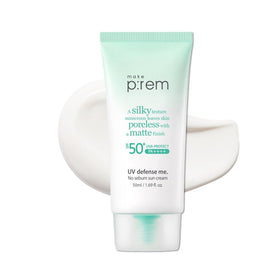 MAKE P:REM front packaging showing SPF50+ PA++++ protection