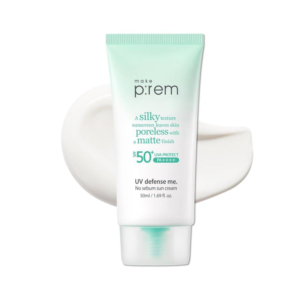 MAKE P:REM front packaging showing SPF50+ PA++++ protection