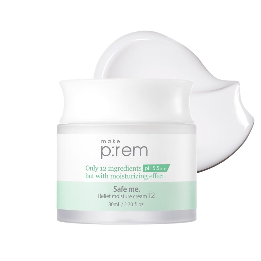 MAKE P:REM front packaging showing 80ml jar and clean design, gentle hydration benefit