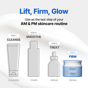 MAKE P:REM on bathroom shelf as nighttime moisturizer supporting barrier recovery