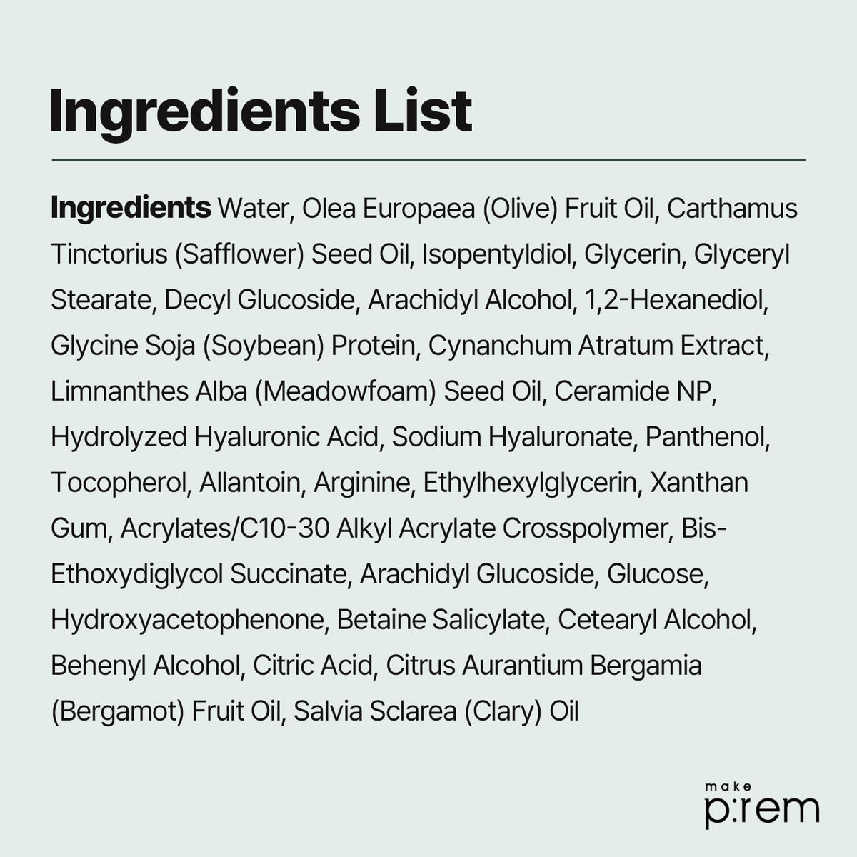 MAKEP:REM paired with serum and moisturizer showing routine compatibility