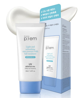 MAKEP:REM front packaging showing SPF 50+ gel and product benefits