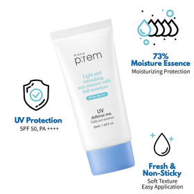 MAKEP:REM tube next to ruler illustrating 1.69 fl oz travel-friendly size
