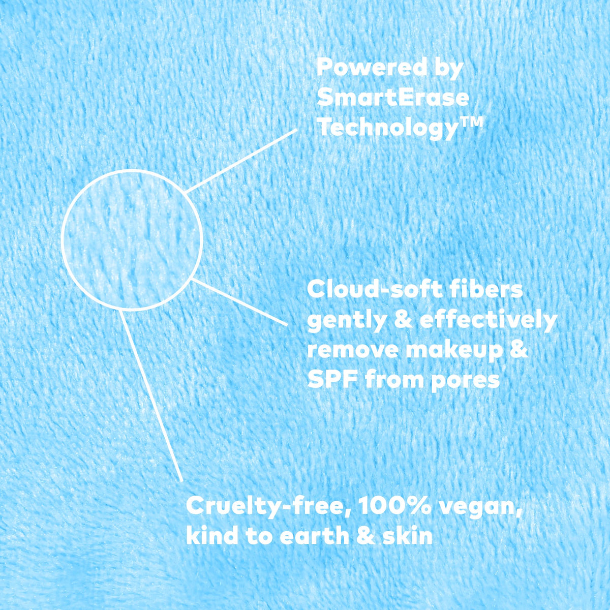 MakeUp Eraser held in hand to show size and easy travel-friendly benefit