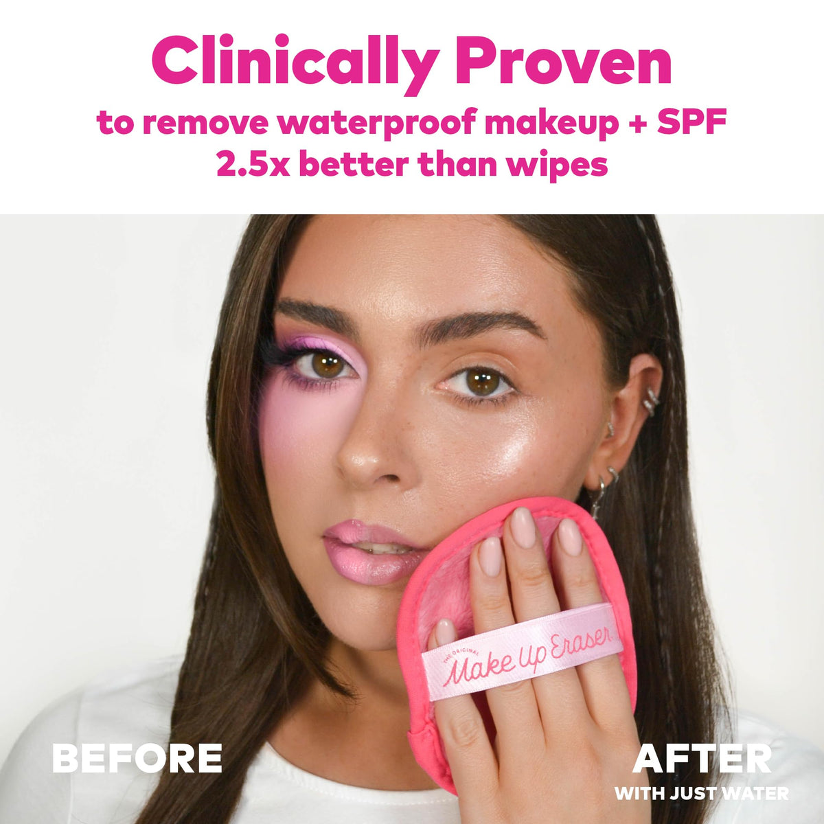 MakeUp Eraser dual-sided texture close-up showing fibers that lift makeup effectively