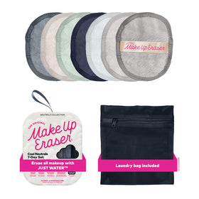 MakeUp Eraser front packaging showing Cool Gal neutrals and seven pads for convenience