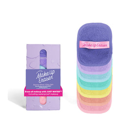 MakeUp Eraser front packaging showing the seven-day reusable pads and benefits