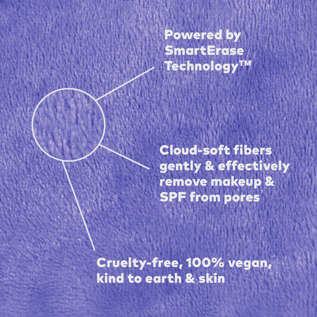 MakeUp Eraser in hand illustrating easy, water-only cleansing on the go