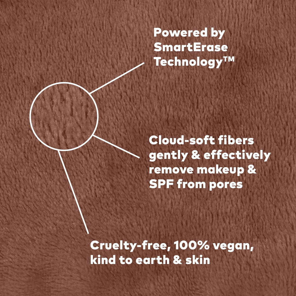 MakeUp Eraser in hand removing waterproof mascara demonstrating effective removal
