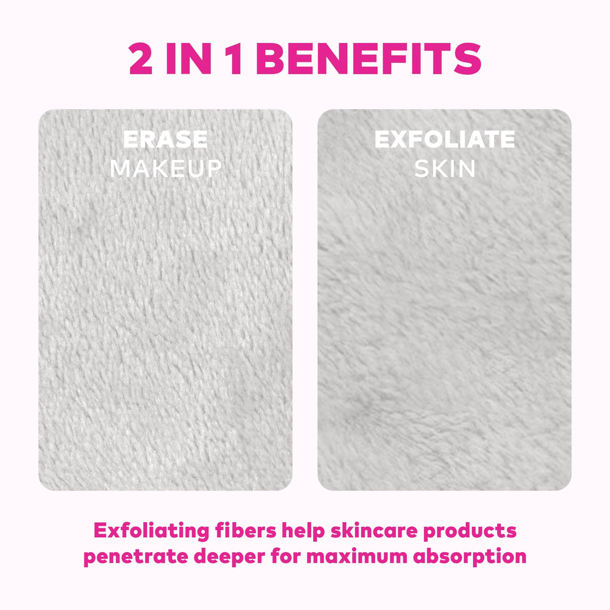 MakeUp Eraser freshly laundered set hanging dry indicating easy care and reuse