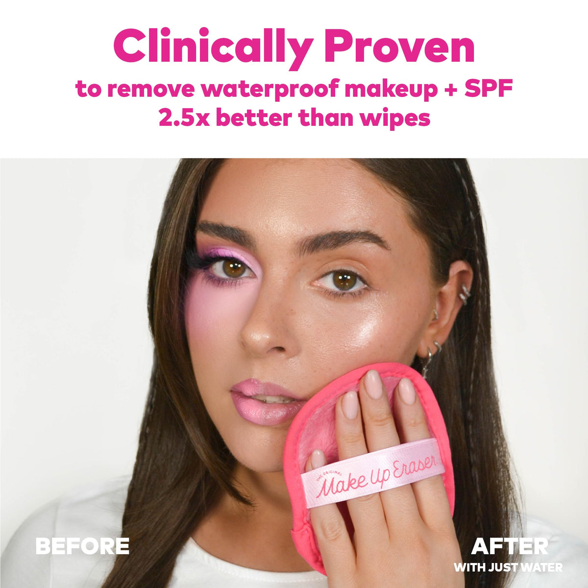 MakeUp Eraser close-up fibers revealing microfiber suction action