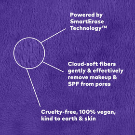 MakeUp Eraser in use removing waterproof mascara demonstrating easy removal