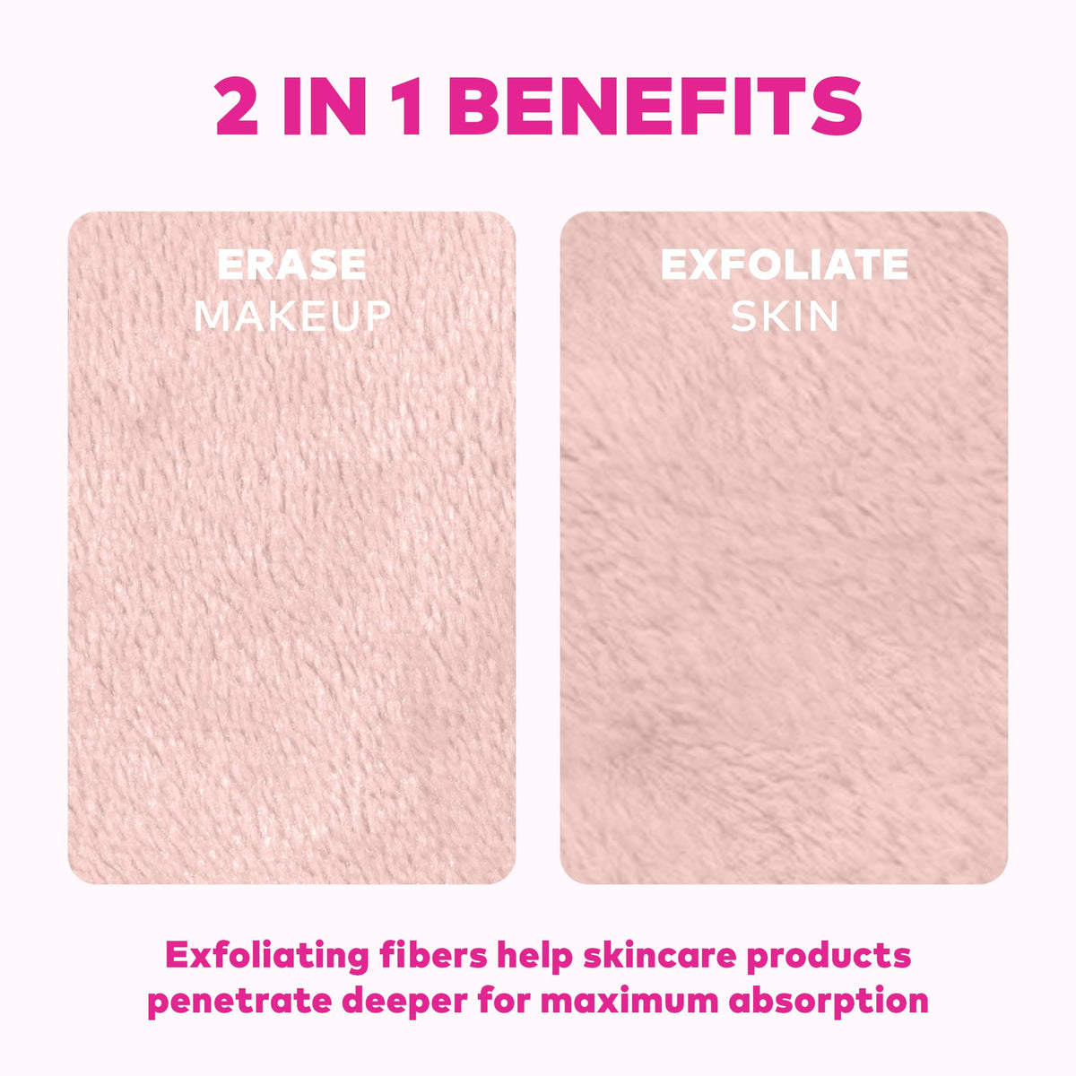 MakeUp Eraser in laundry machine illustrating machine-washable durability benefit