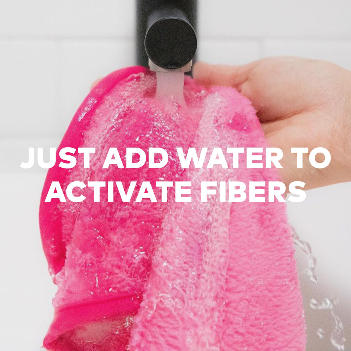 MakeUp Eraser damp on washbasin showing quick water-only removal