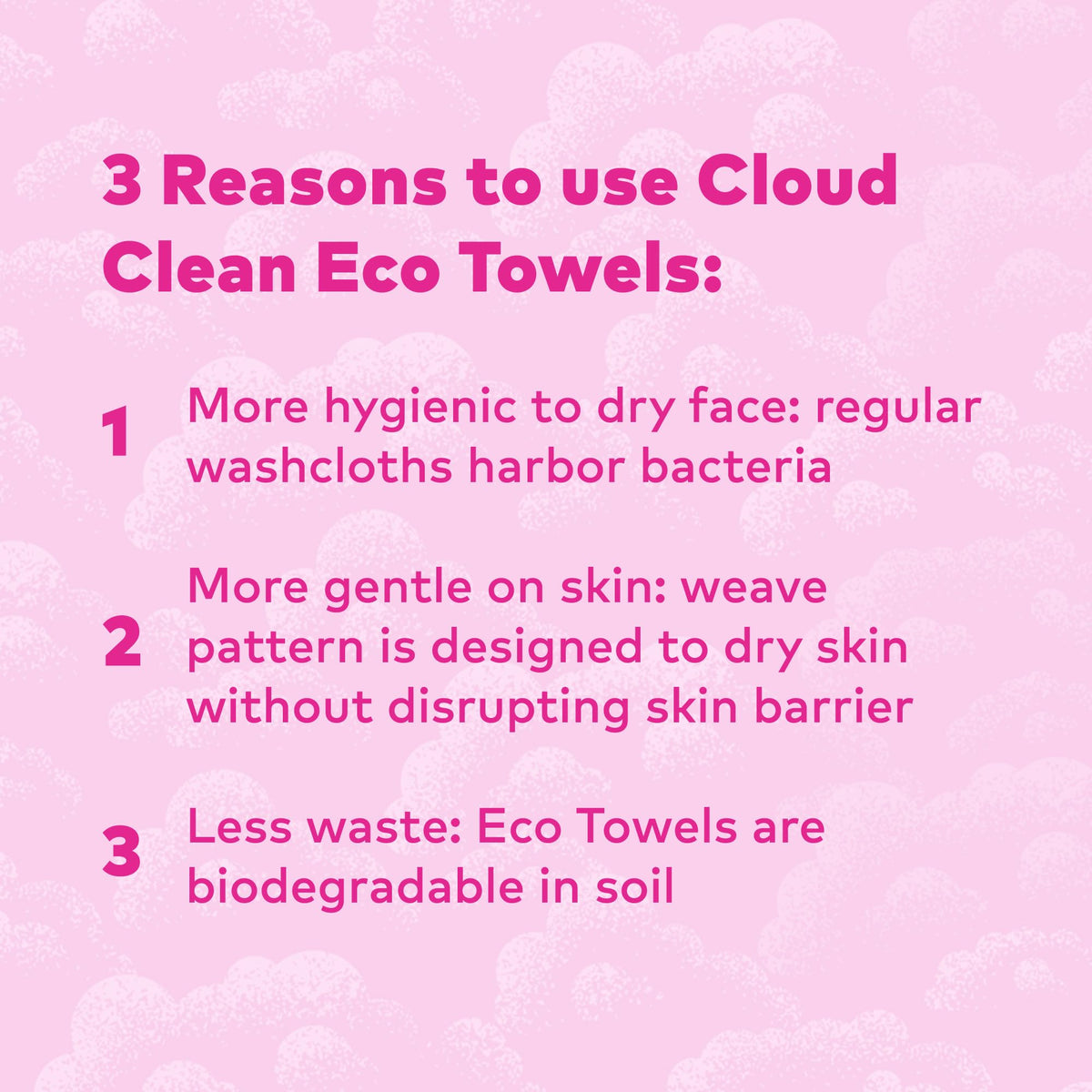 MakeUp Eraser illustration of biodegrade process showing eco-friendly disposal