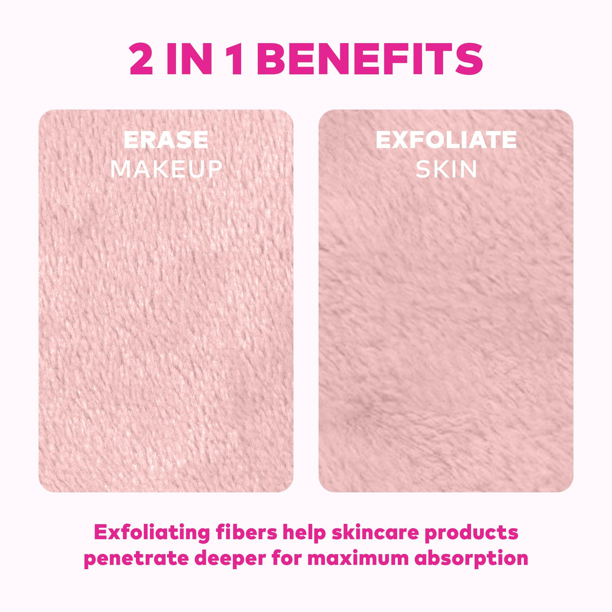 MakeUp Eraser held in hand to show compact travel-friendly size