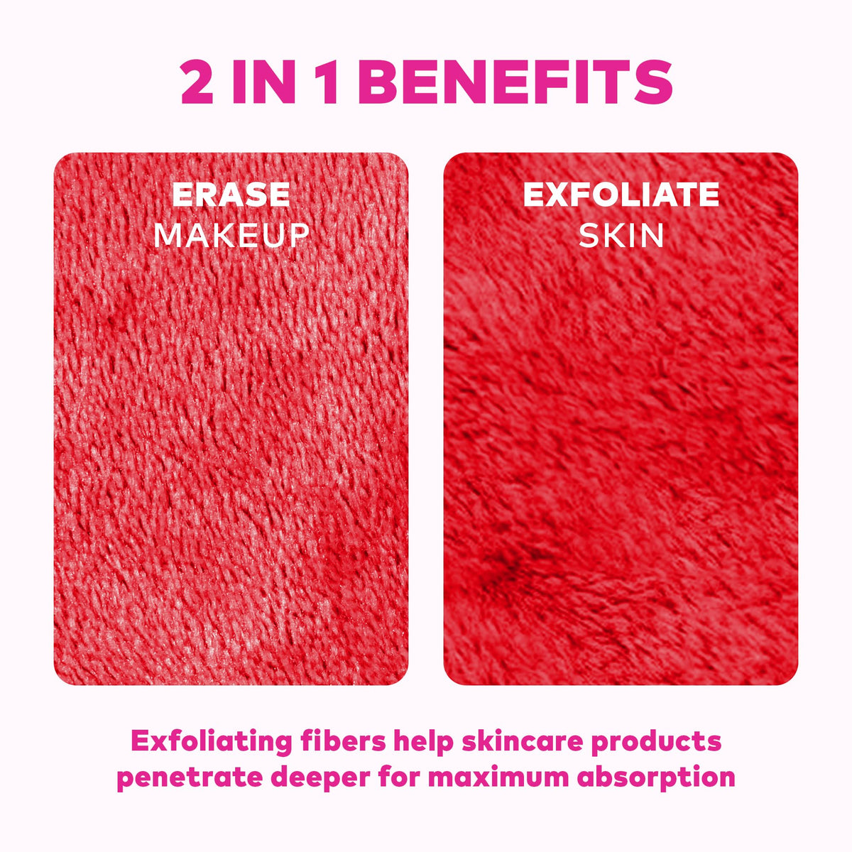 MakeUp Eraser held in hand to show compact 5x4 inch size portability