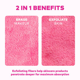 MakeUp Eraser next to a wallet to show compact size and portability