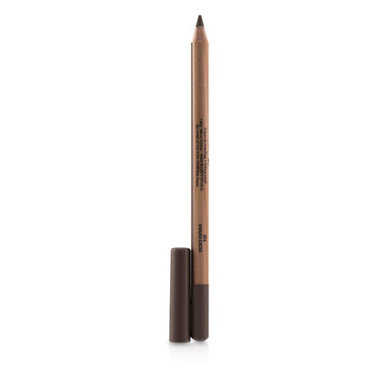 Make Up For Ever pencil front view showing slim design and cacao shade for precise definition