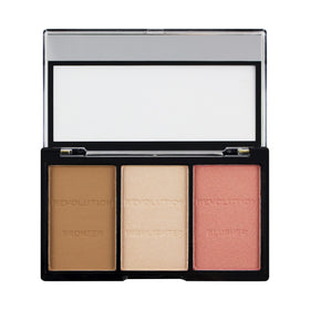 Makeup Revolution close-up texture of powders to show smooth blendability benefit