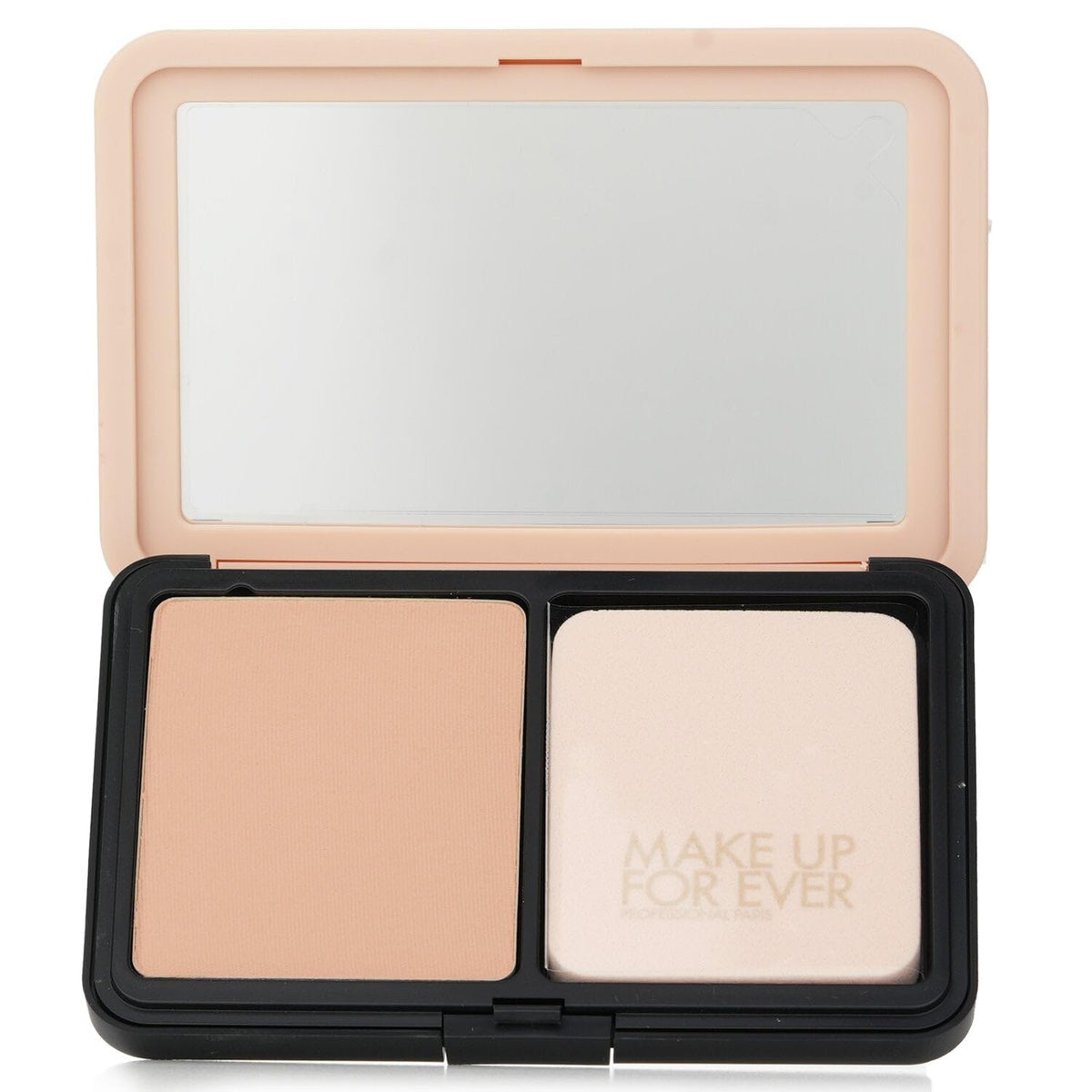 Make Up For Ever compact in handbag showing quick touch-up convenience