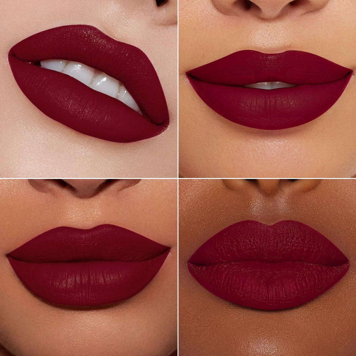 MAKI YIKA applicator close-up with creamy burgundy pigment for precise application