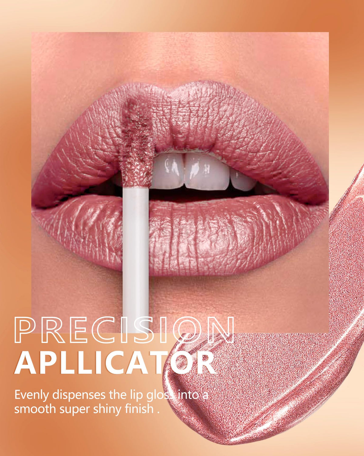 MAKI YIKA on lips showing finished metallic look and comfortable wear benefit