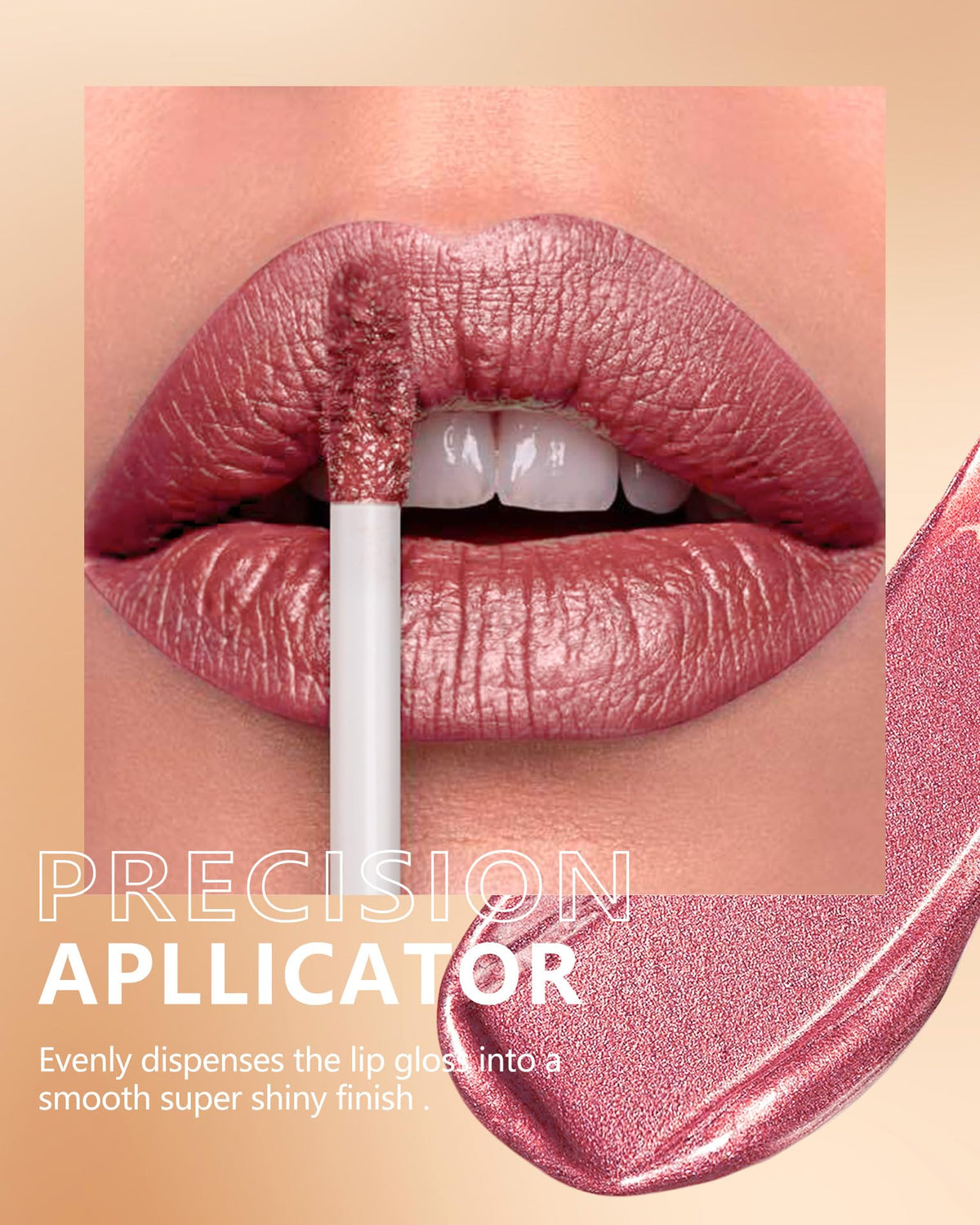 MAKI YIKA on lips lifestyle shot showing wearable metallic sheen and flattering effect benefit