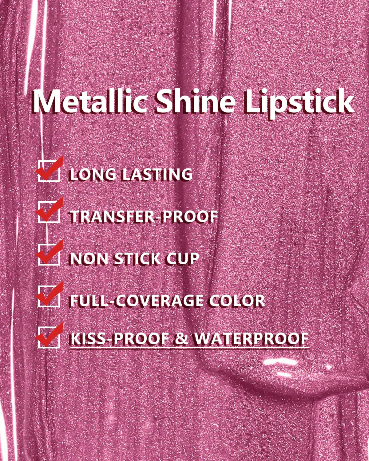 MAKI YIKA lips on model showing metallic brown wear for evening glam