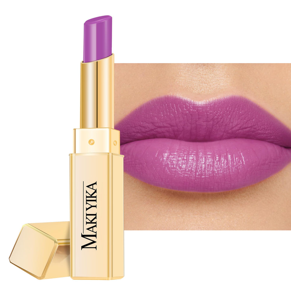 MAKI YIKA front packaging showing lavender shade and glossy benefits