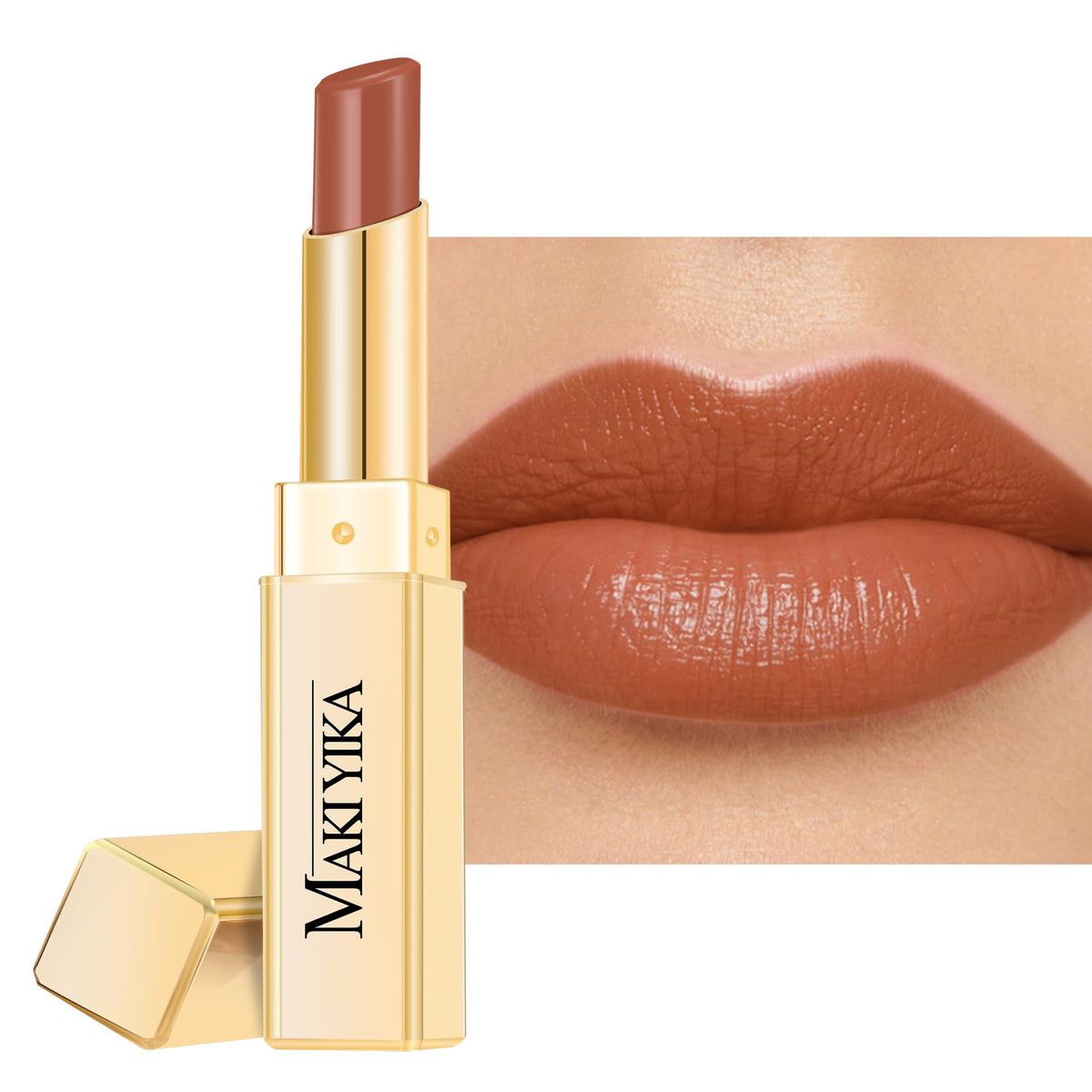 MAKI YIKA front tube Milk Brown showing sleek packaging and glossy finish