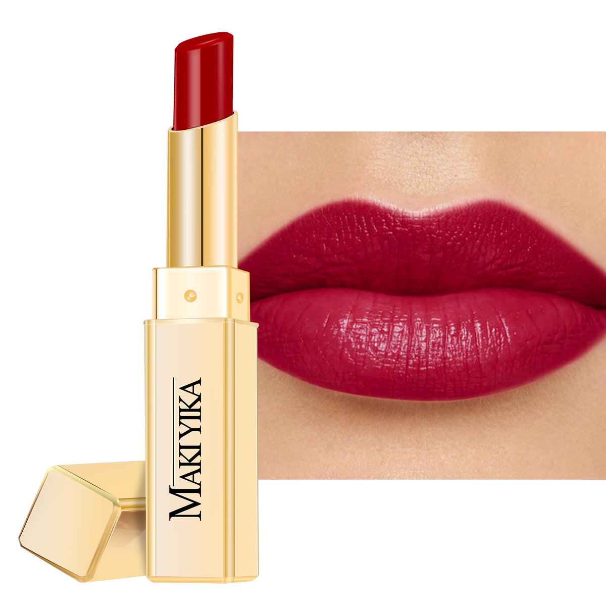 MAKI YIKA front tube showing rich red shade and glossy appeal