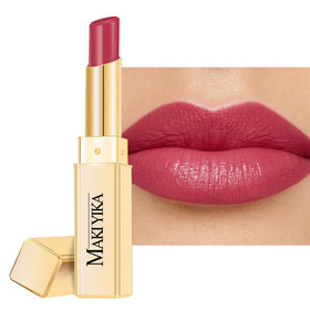 MAKI YIKA front view twist-up lipstick showing sleek packaging and easy application benefit