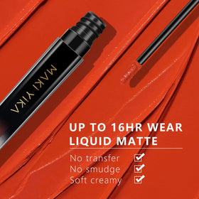 MAKI YIKA texture swipe on paper showing creamy formula and weightless finish