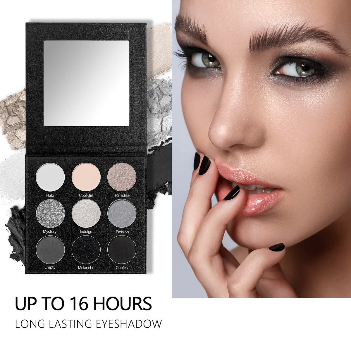 MAKI YIKA palette held in hand demonstrating pocket-friendly travel size