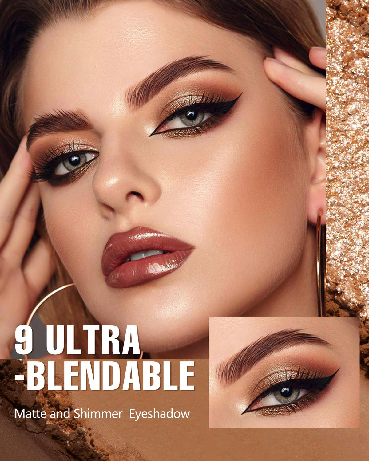 MAKI YIKA flatlay of all nine nude shades showing versatile color combinations for looks