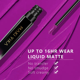 MAKI YIKA swatch on arm showing true shade and long-wear pigment benefit