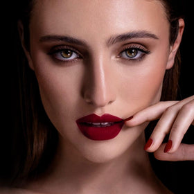 MAKI YIKA texture swipe on skin showing smooth matte finish and high pigment