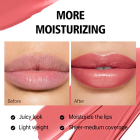 MAKI YIKA open lipstick tip revealing product shape for precise application