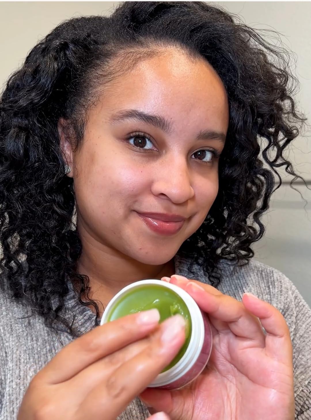 MAKOF BEAUTY label detail with ingredient list visible to show natural formulation