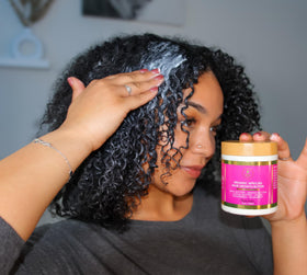 MAKOF BEAUTY moisturized locs demonstrating shine and softness