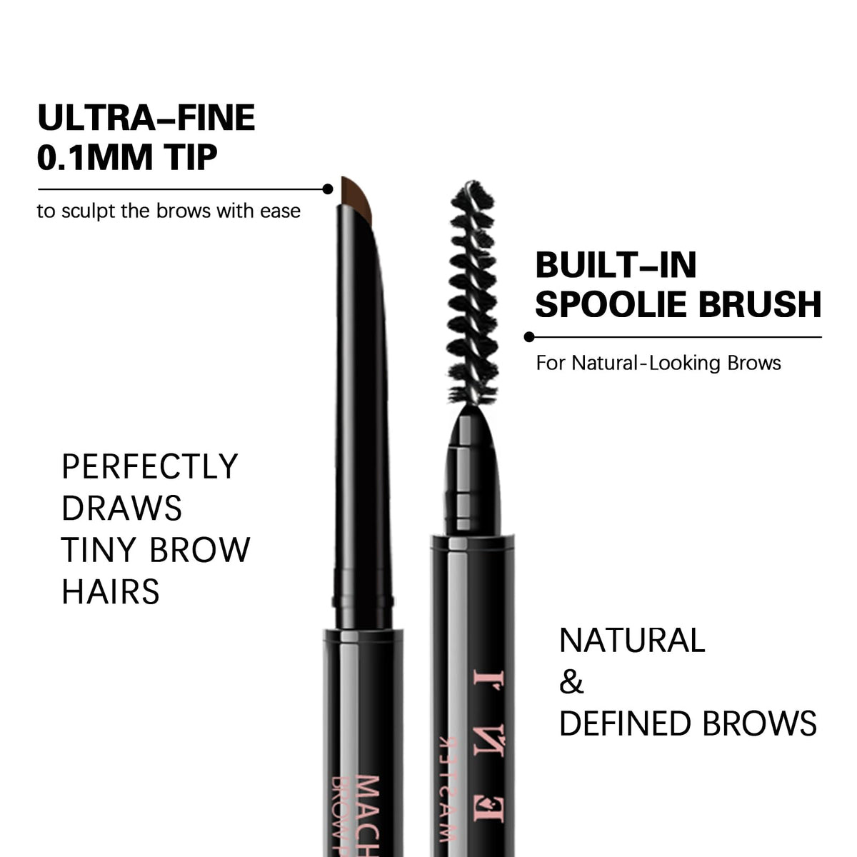 Maksure angled precision 0.1mm tip close-up creating hair-like strokes