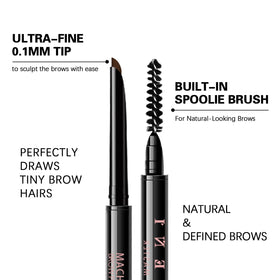 Maksure angled precision 0.1mm tip close-up creating hair-like strokes