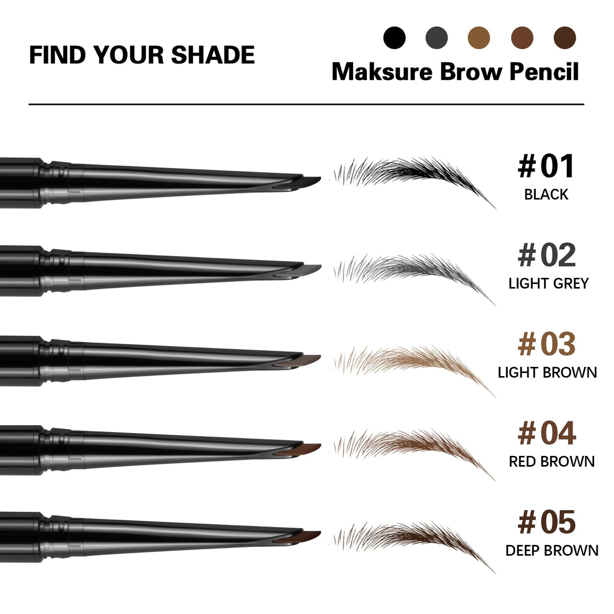 Maksure pencil side with retractable cap for durable, travel-ready use