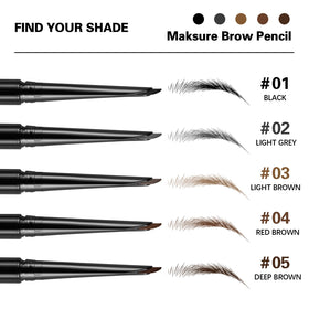 Maksure pencil side with retractable cap for durable, travel-ready use